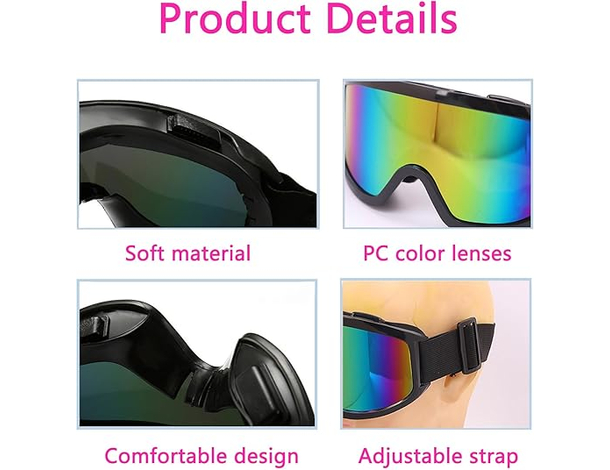 Occhiali Protettivi Sport Estremi - Antiurto, Antipolvere, Antiappannamento...