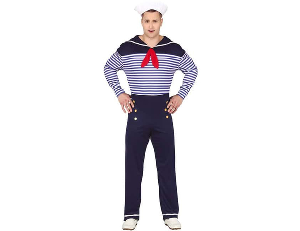 Costume da Marinaio per Adulti, Perfetto per Carnevale e Feste a Tema -...