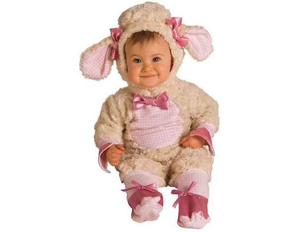 Costume Agnellino Bambino 1-2 anni - Tuta Intera con Copricapo, Perfetto per...
