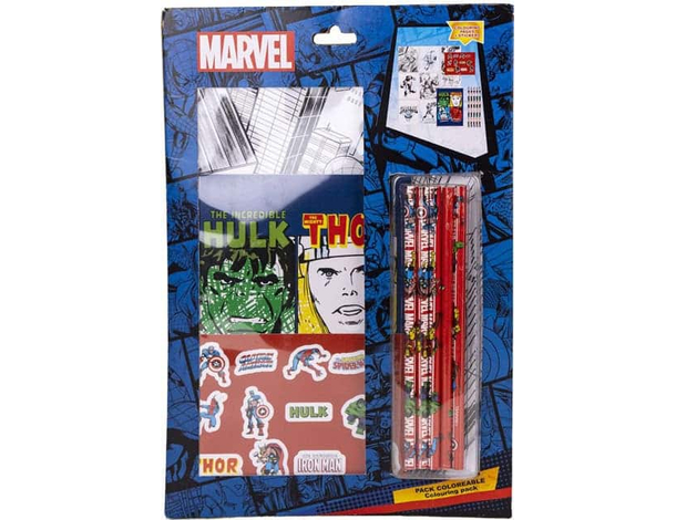 Set cancelleria cartoleria Fogli da colorare A4, quaderno A5, Adesivi, matite...