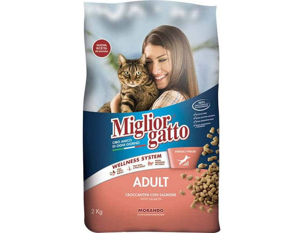 Miglior Gatto 2kg Croccantini Salmone, Ricchi di Omega 3 e Vitamine Per Gatti...