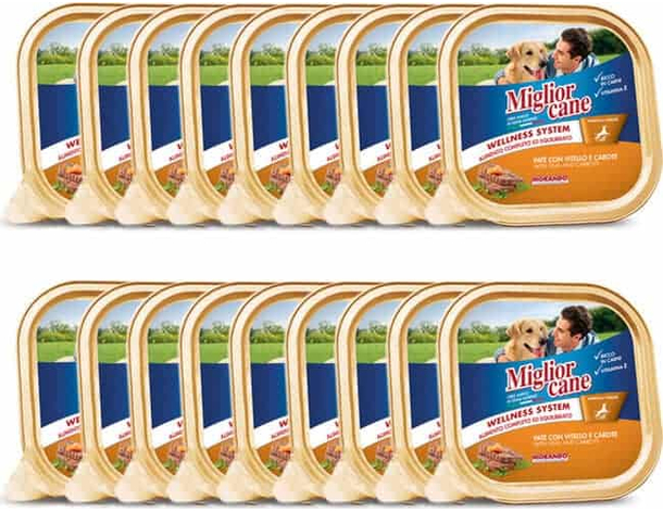 18x Miglior Cane 300g, Ricco di Proteine, Vitamina E Alimento Completo per...
