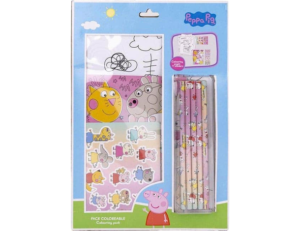 Set cancelleria cartoleria scuola Fogli da colorare A4, quaderno A5, Adesivi,...