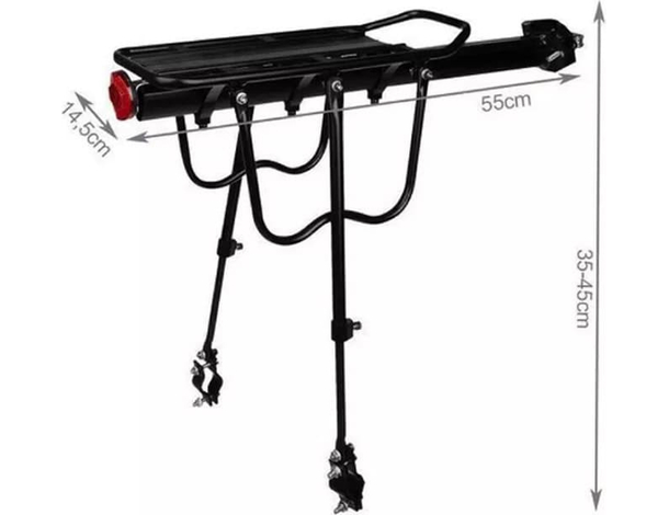 Portapacchi Bici Posteriore, Supporto Regolabile Seggiolino Universale in...