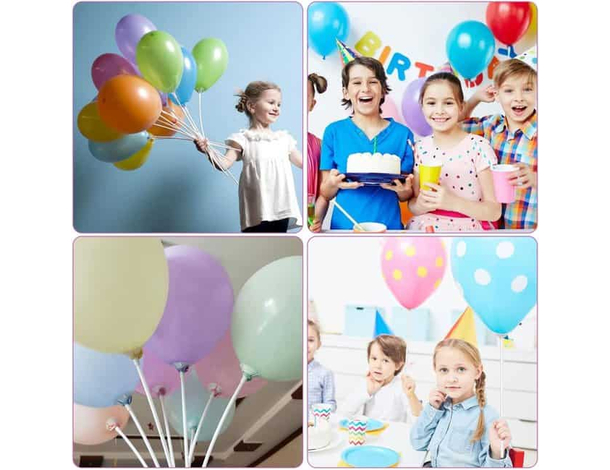 Bastoncini per Palloncini in Carta Biodegradabile, Set 100 Pezzi, Ecologici e...