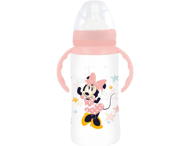 Biberon Disney Minnie 360ml con manici, anti colica, BPA free, ergonomico,...