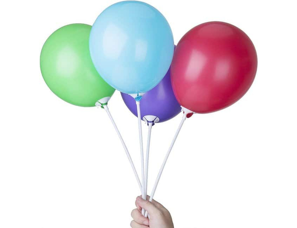 Bastoncini per Palloncini in Carta Biodegradabile, Set 100 Pezzi, Ecologici e...