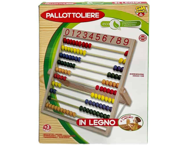 Abaco in legno per bambini 3+ anni gioco educativo per contare addizione e...