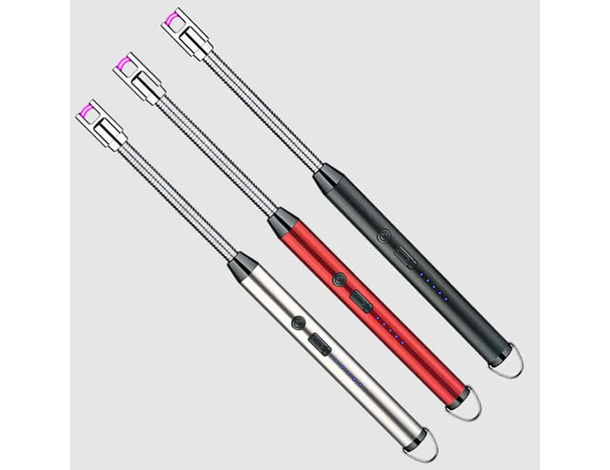 Accendino Elettrico Antivento Ricaricabile, Flessibile a 360° con Blocco di... Accendino Elettrico Antivento Ricaricabile, Flessibile a 360° con Blocco di...