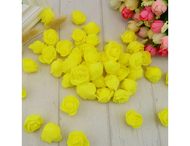 Orso Orsetto di Rose Artificiale gialle, Bouquet di Fiori Regalo romantico,...