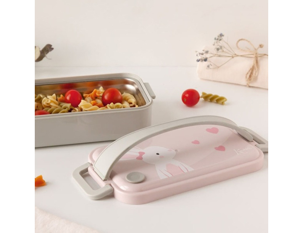 Kiokids Contenitore Di Pranzo In Acciaio Inossidabile, da 550ml, Coniglietto...