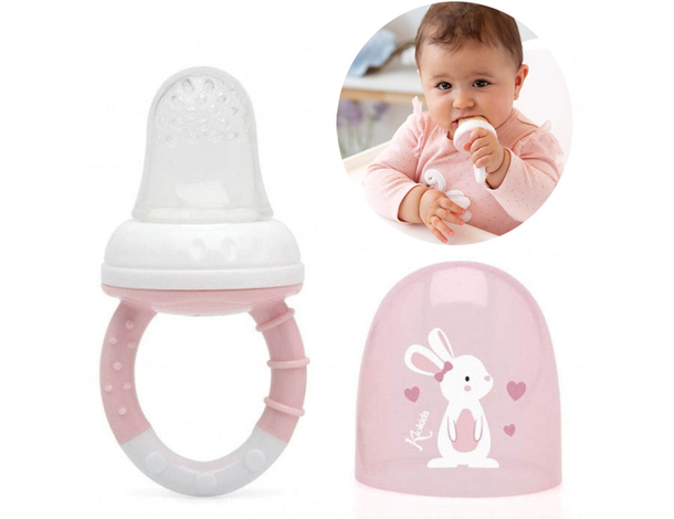 Ciuccio Frutta Neonati per Alimenti, 6m +, in silicone senza BPA per Neonati...