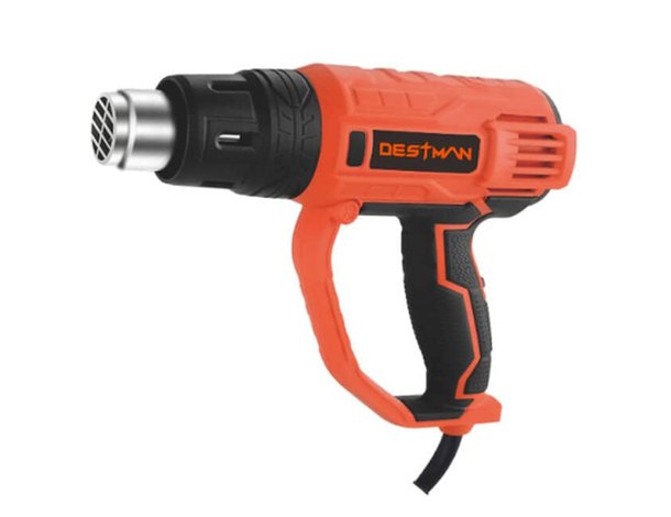 Pistola Termica Elettrica Destman DT-5560 - 2000W, 2 Velocità, 4 Ugelli...
