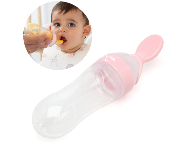 Cucchiaio Dosatore Kiokids 90ml: Silicone Sicuro, Pratico per Bimbi 4+ Mesi,...