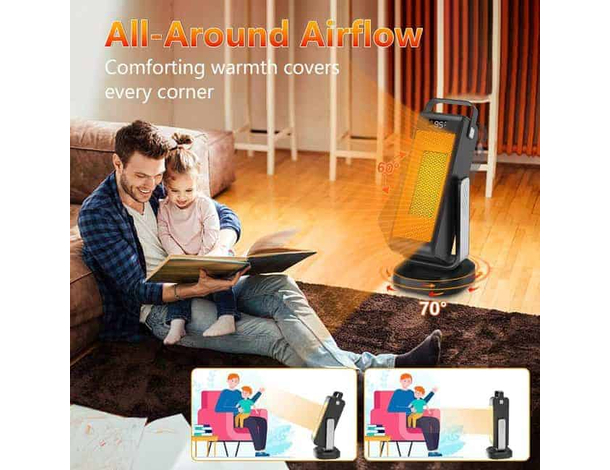 Stufa Oscillante 2000W, Compatta ed Efficiente con Timer, Sicurezza Avanzata... Stufa Oscillante 2000W, Compatta ed Efficiente con Timer, Sicurezza Avanzata...
