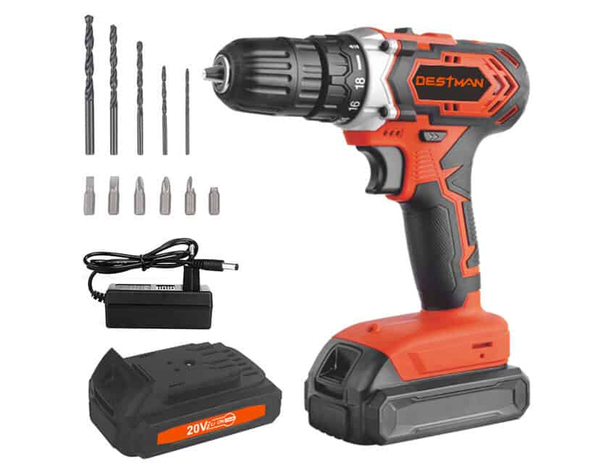 Trapano Destman DT-8835D 20V: Potenza, doppia batteria e design compatto per...