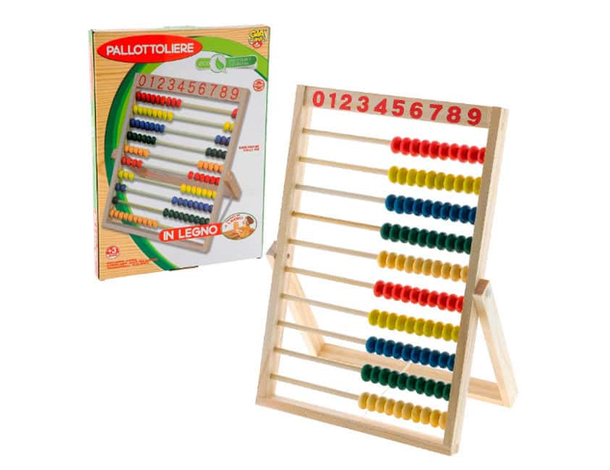 Abaco in legno per bambini 3+ anni gioco educativo per contare addizione e...