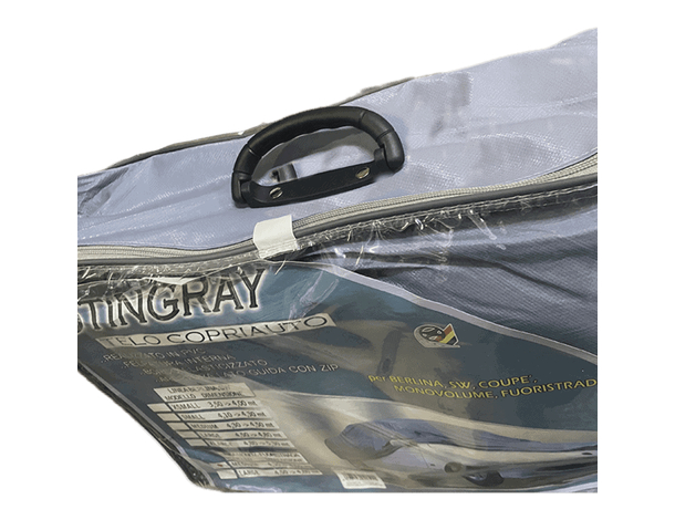 Telo Copriauto Felpato Impermeabile per Auto in PEVA e Cotone, Cerniera...