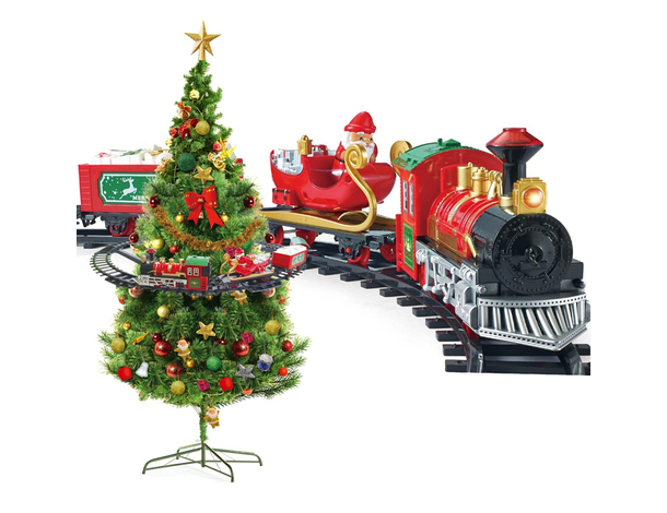 Trenino Elettrico per Albero di Natale: Decorazione Perfetta con Luci, Suoni...