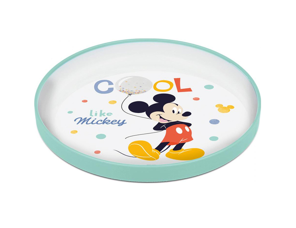 Gift Set Pappa Bambini Disney Mickey Mouse da 3 pezzi, in plastica senza BPA,...