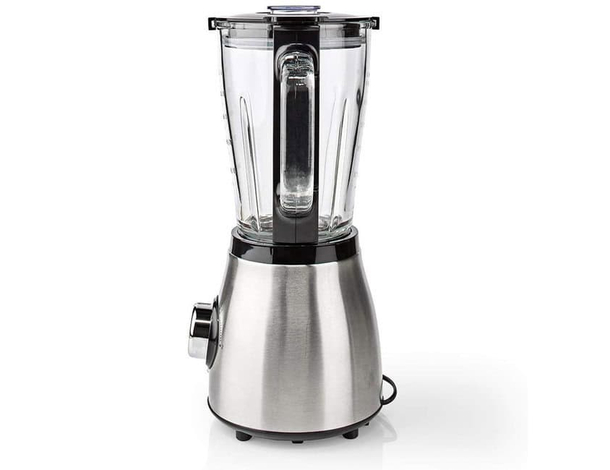 Frullatore 800W con brocca in vetro 1,5L: 2 velocità, lame inox, lavabile in...
