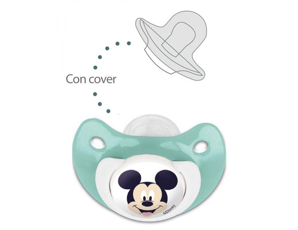 Set di 4 Ciucci in Silicone, ciuccio per neonati 6 Mesi in su, Topolino,...
