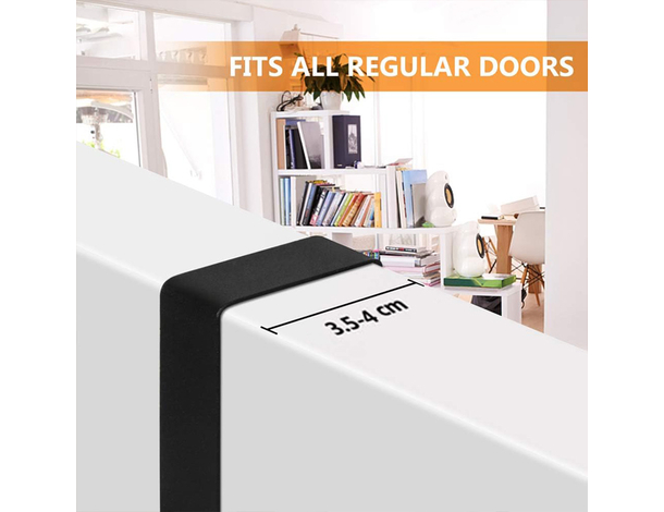 Appendiabiti da porta in metallo e bambù, 2-4 ganci, design moderno, facile...