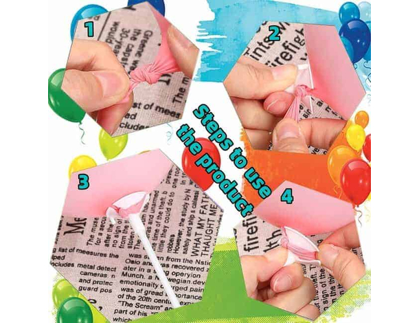 Bastoncini per Palloncini in Carta Biodegradabile, Set 100 Pezzi, Ecologici e...