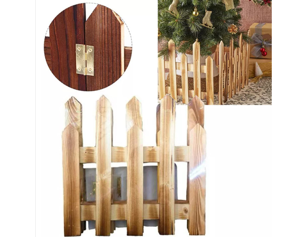 Staccionata in Legno da 25x125cm Mini Steccato Recinto da 4 pezzi recinzione...
