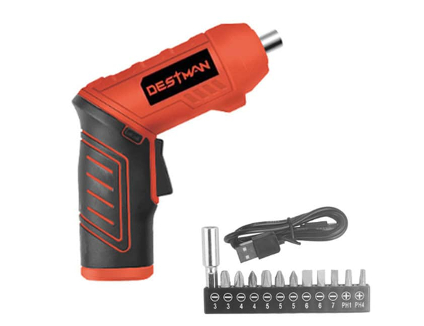 Avvitatore Ricaricabile Destman DT-5053, 4V con Luce LED, Impugnatura...