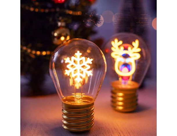 Lampada da Tavolo Ricaricabile, Lampadina E27 da Tavolo a Forma Fiocco di...