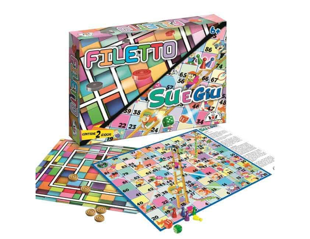 Gioco 2in1 Filetto e Su e Giù - Divertimento per Famiglie | Strategia e...