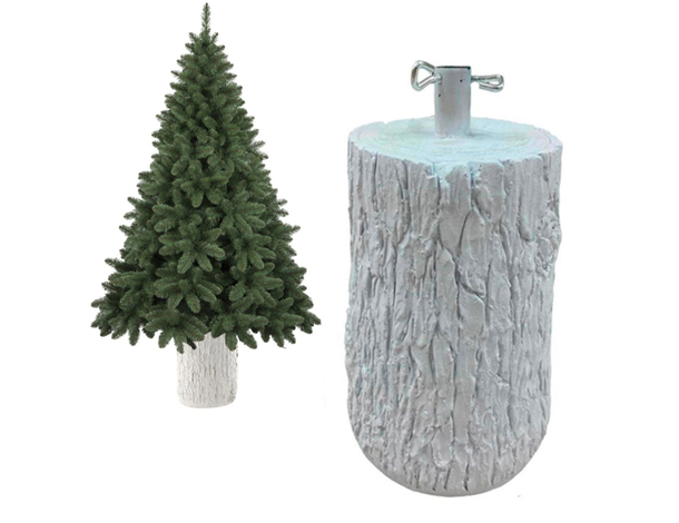 Base Tronco Effetto Legno Innevato: Eleganza e Resistenza per il Tuo Albero...