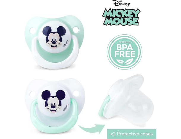 Set di 4 Ciucci in Silicone, ciuccio per neonati 6 Mesi in su, Topolino,...