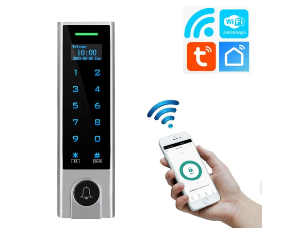 Controllo Accessi Tuya Bluetooth, Espandibile WIFI per controllo remoto,1000...