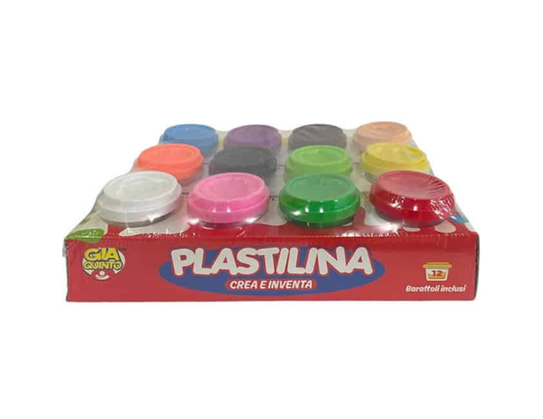 Set plastilina 12 vasetti colorati con formine animali per bambini 3+ anni:...