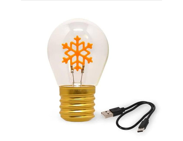 Lampada da Tavolo Ricaricabile, Lampadina E27 da Tavolo a Forma Fiocco di...