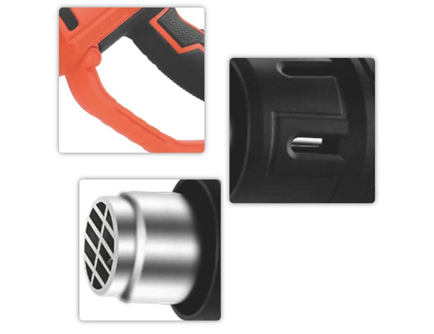 Pistola Termica Elettrica Destman DT-5560 - 2000W, 2 Velocità, 4 Ugelli...