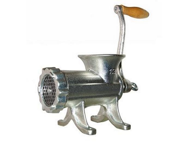 Tritacarne Manuale Reber N.12 con piastra di Fissaggio e manovella con...