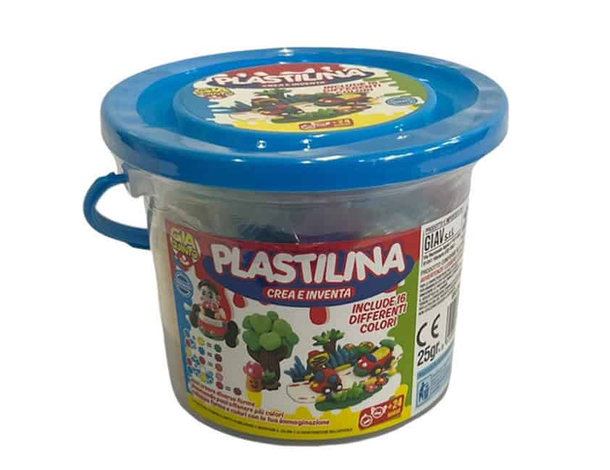 Set plastilina 16 colori in salsicciotti, bambini 3+ anni con pratico...