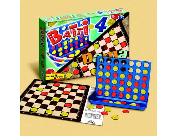 Set da Tavolo 2in1: Batti 4 e Dama - Divertimento per Tutta la Famiglia,...