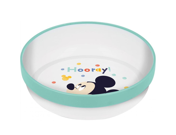 Gift Set Pappa Bambini Disney Mickey Mouse da 3 pezzi, in plastica senza BPA,...