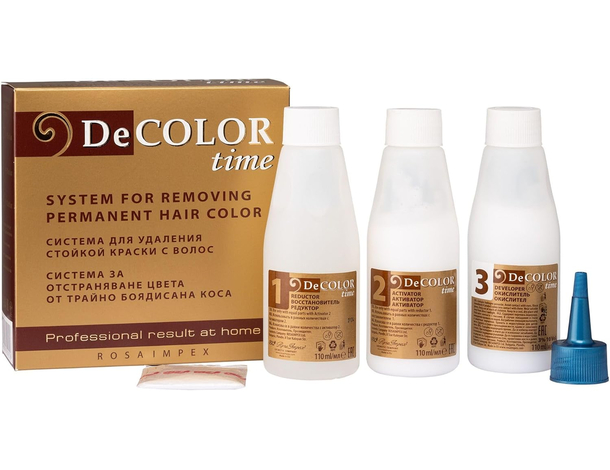 Decolor Time - Sistema Depigmentante per Capelli Tinti Rimozione del Pigmento...