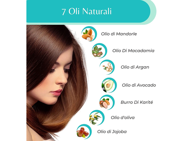 "Leganza" Balsamo colorante naturale per capelli senza ammoniaca con oli...