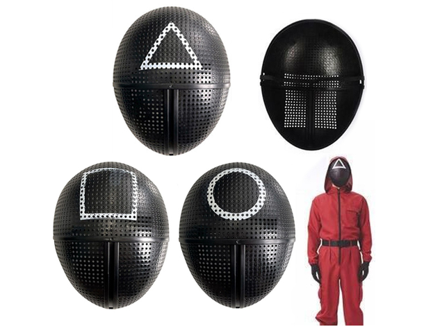 Maschera Squid Game in PVC per adulti, perfetta per Halloween e Carnevale....