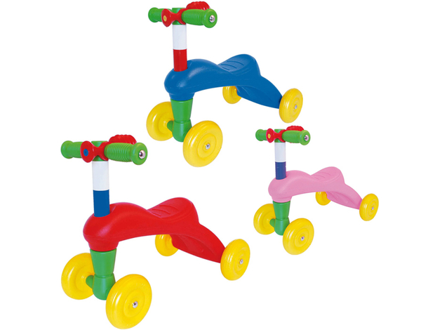 Triciclo Primi Passi per Bambini 2+ Anni – Sicuro, con Clacson e Manubrio...