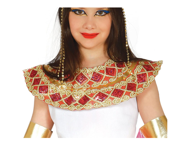 Costume da Regina d'Egitto per bambina: vestito, mantella e cintura per...