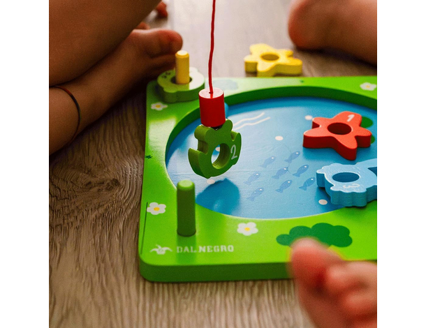 Catch the Fish: Gioco di pesca magnetico in legno per bambini 3+ Educativo,...