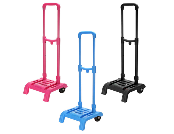 Carrello Porta Zaino Pieghevole per Scuola, Ruote in Gomma, Leggero e...