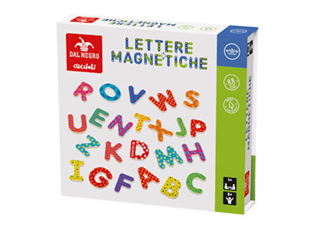 Lettere Magnetiche in Legno FSC per bambini 3+ Gioco educativo per imparare a...